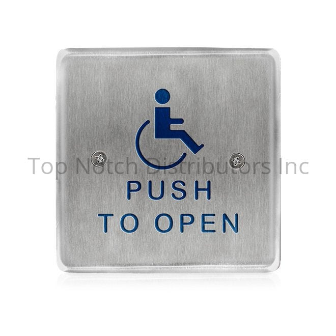 BEA 10PBS451 4-1/2" Square Push Plate Actuator with Push to Open Wo... Sparrow Supply