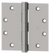 Full Mortise Standard Weight Ball Bearing Hinge in Flat Black Finish Sparrow Supply