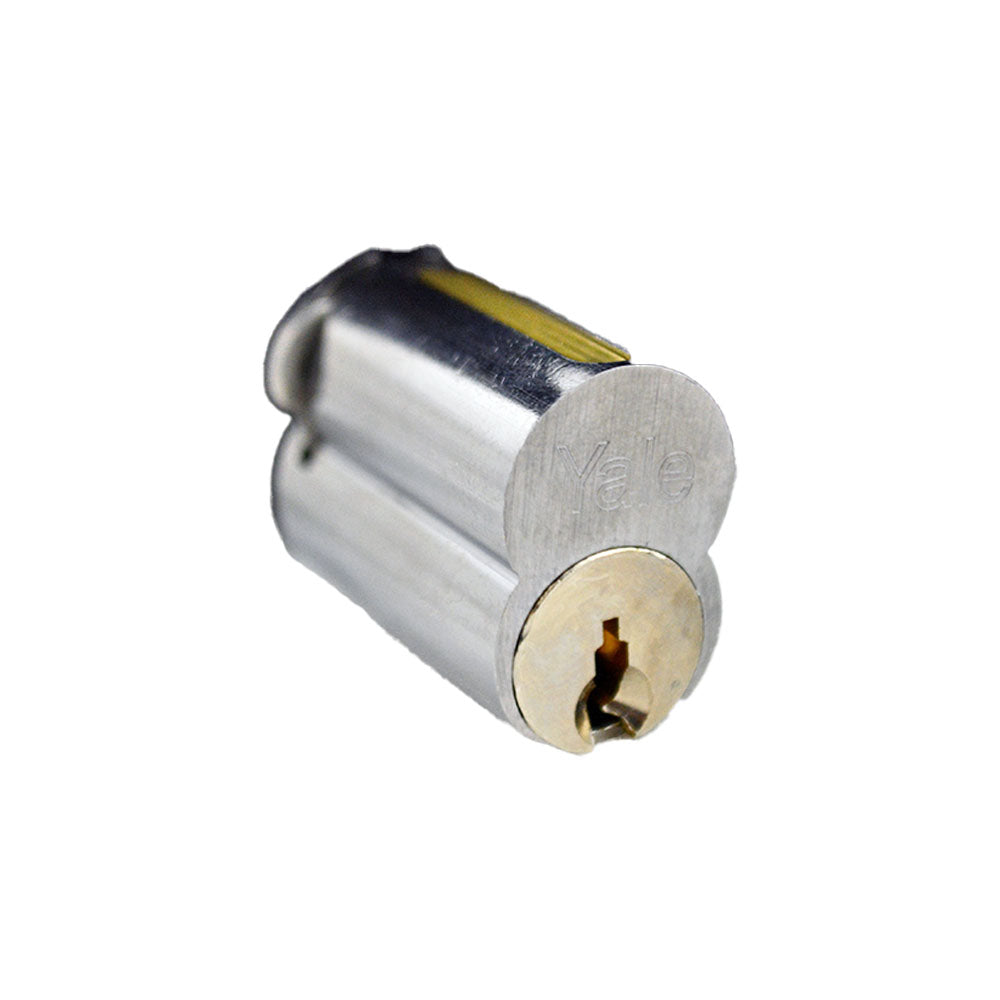 ASSA Abloy Accentra 1210GG626 Large Format IC 6 Pin Cylinder with GG Keyway US26D (626) Satin Chrome Finish Sparrow Supply