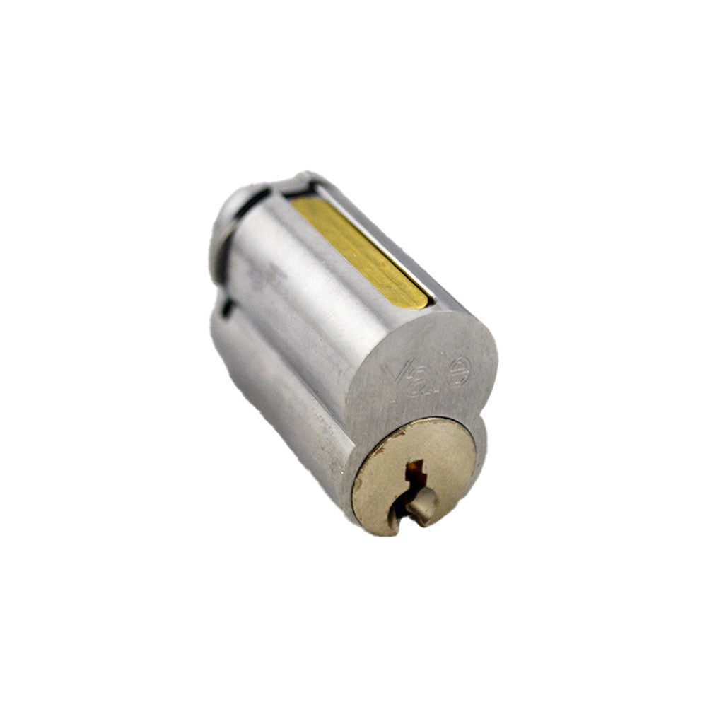 ASSA Abloy Accentra 1210SD626 Large Format IC 6 Pin Cylinder with SD Keyway US26D (626) Satin Chrome Finish Sparrow Supply