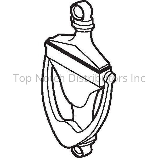 Don-Jo 1613605 2-1/4" x 3-7/8" Door Knocker Bright Brass Antique Brass Sparrow Supply