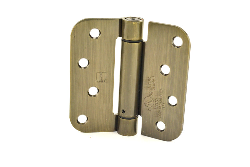 Hager Hinge 175245 Spring Hinges - Antique Brass Sparrow Supply