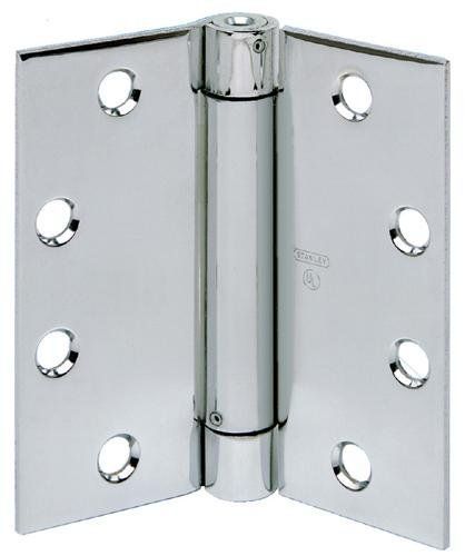 Best Hinges 2060R412426D 4-1/2" x 4" Spring Hinge # 420923 Satin Chrome Finish Sparrow Supply