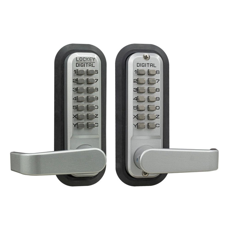 Lockey 2835SCMG Mechanical Pushbutton Locksets - Satin Chrome Sparrow Supply
