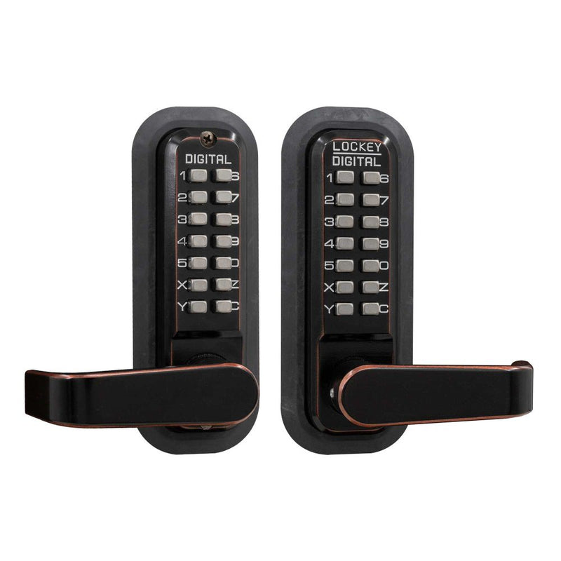 Lockey 2835OILD Mechanical Pushbutton Locksets - Oil Rubbed Bronze Sparrow Supply