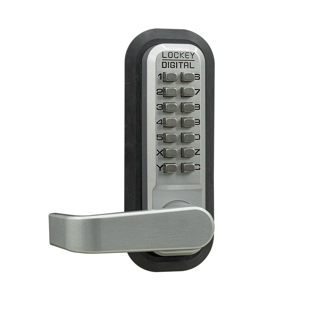 Lockey 285PSCMG Mechanical Keyless Panic Trim with Lever Satin Chrome Marine Grade Finish Sparrow Supply