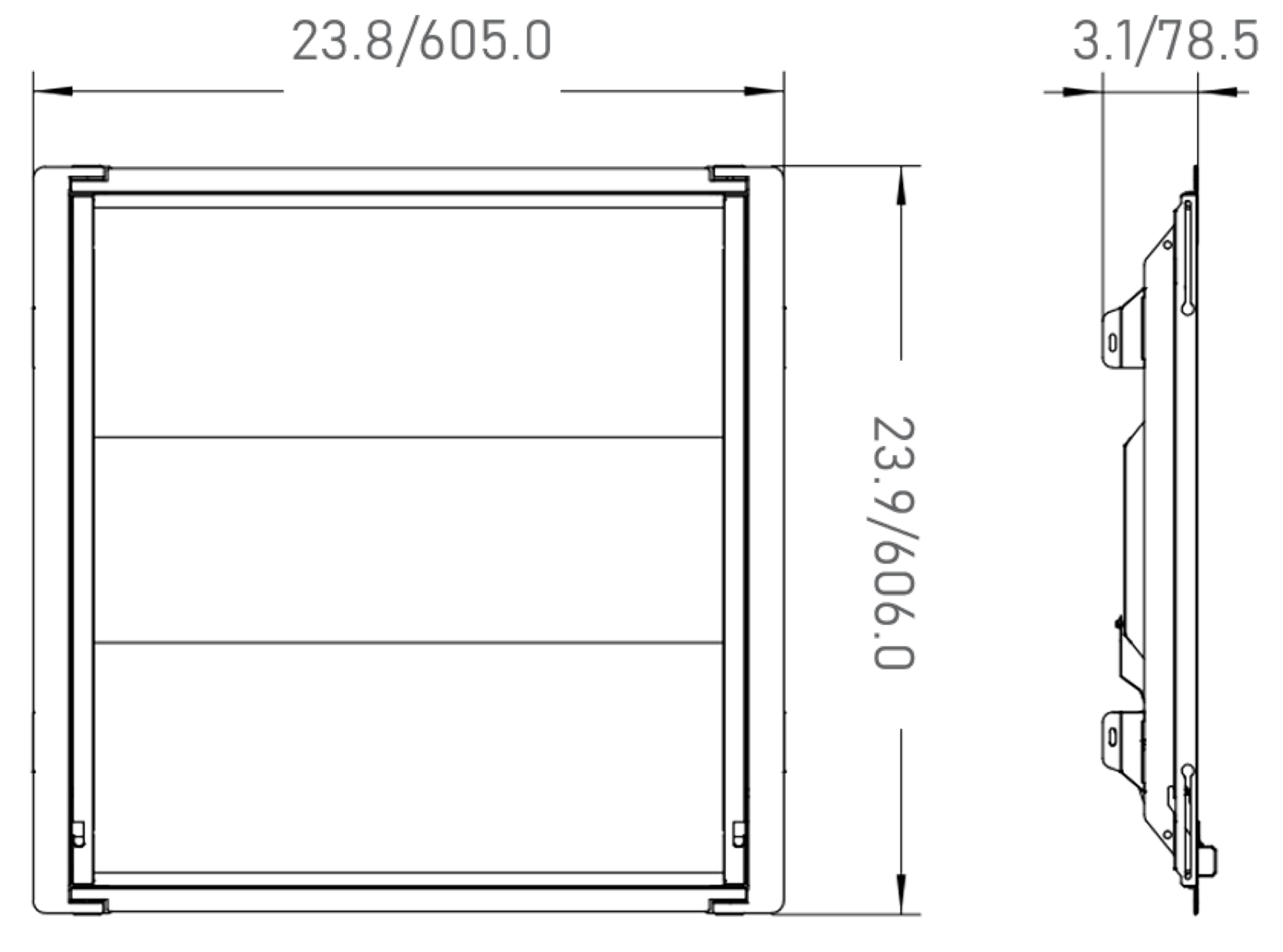 3022R CX LED Center Basket Retrofit – 2x2 Dual 3-Way Switchable Power & CCT for Commercial Troffer Retrofit Sparrow Supply