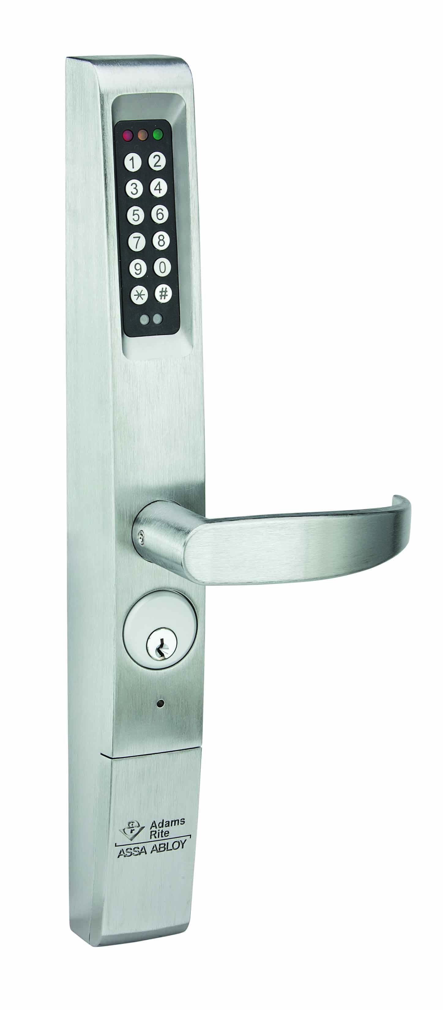 Adams Rite 309001626 eForce Keyless Keypad Entry Lock Satin Chrome Finish Sparrow Supply