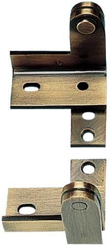 Best Hinges 32726D Heavy Weight Steel Wardrobe Pivot #350043 Satin Chrome Finish Sparrow Supply