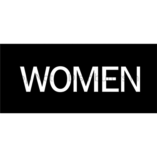 Hager 350WB2 WOMEN - Engraved Plastic Sign - * Not Returnable * Gold Sparrow Supply