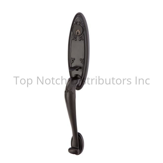 Emtek 472112NAFBRH Napoli Lever Right Hand 2-3/8" and 2-3/4" Backse... Sparrow Supply