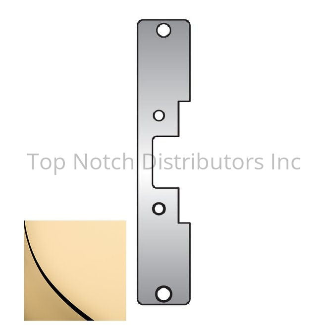 HES 502605 502 Faceplate for 5000 Strike Bright Brass Antique Brass Sparrow Supply