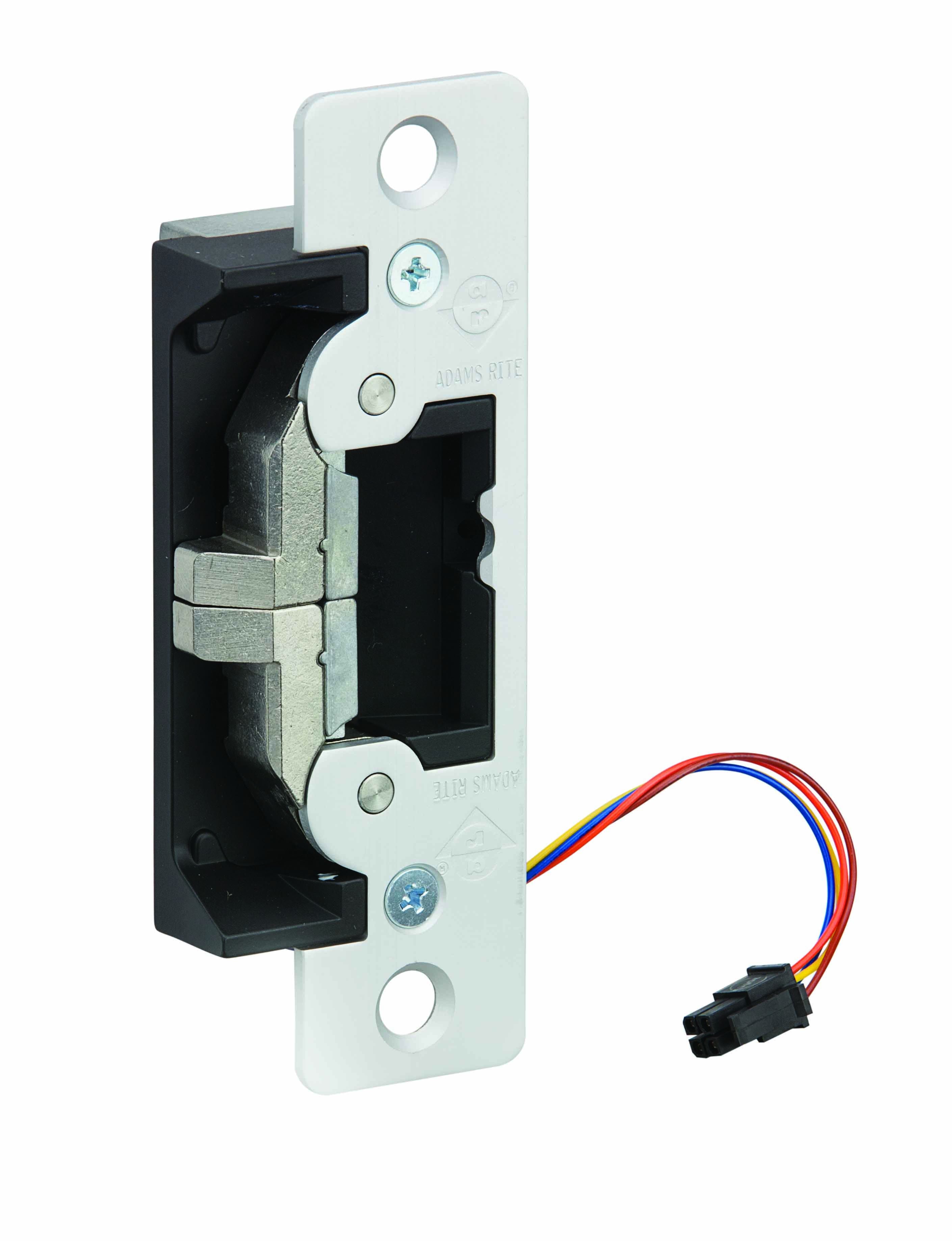 Adams Rite 7400628 Ultraline Electric Strike for Radius Jambs Clear Anodized Aluminum Finish Sparrow Supply