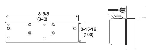 Norton Closers 7786 Door Closer - Aluminum Sparrow Supply