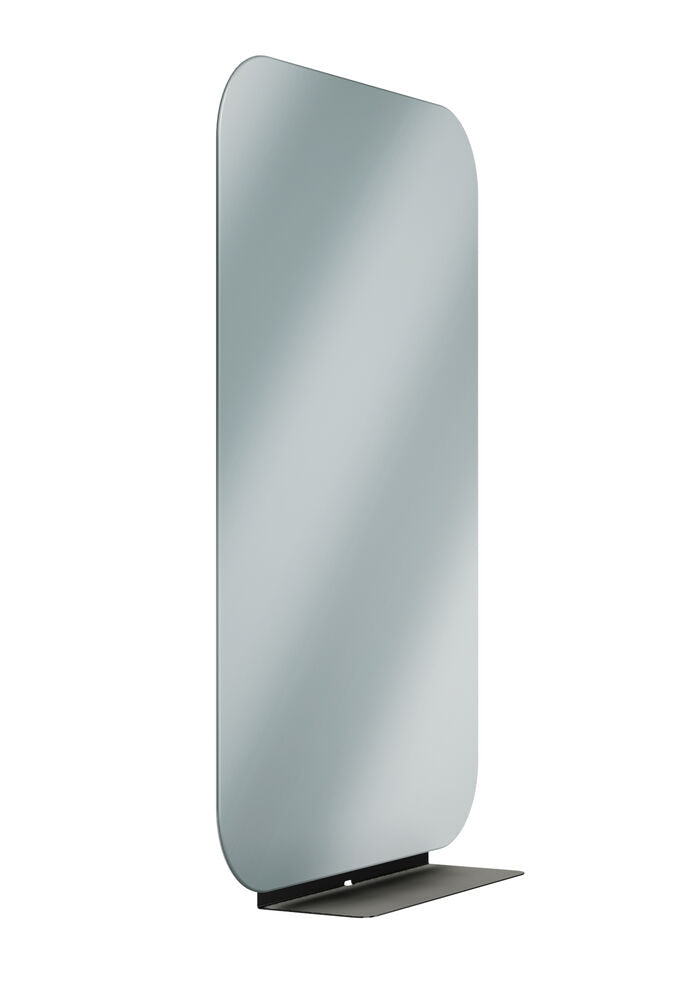 Bradley 7B1-3024360-BB Frameless Mirror-24" X 36" w/Shelf Brushed Black Sparrow Supply