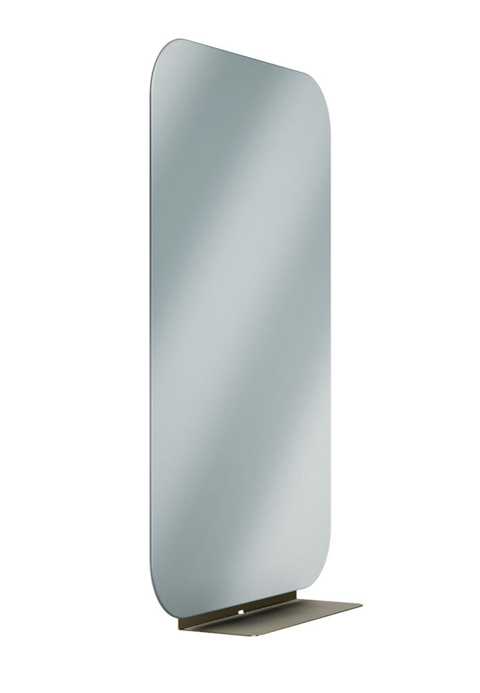 Bradley 7B1-3024360-BR Frameless Mirror-24" X 36" w/Shelf Brushed Brass Sparrow Supply