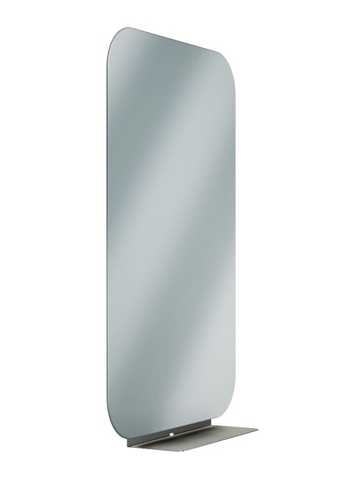 Bradley 7B1-3024360-BS Frameless Mirror-24" X 36" w/Shelf Brushed Stainless Sparrow Supply