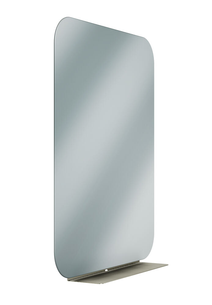 Bradley 7B1-3030360-BN Frameless Mirror- 30" X 36" w/Shelf Brushed Nickel Sparrow Supply