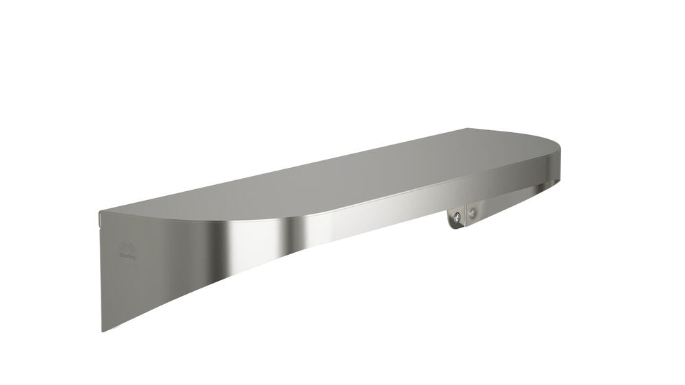Bradley 7B2-0051800-BS Shelf, Stainless Satin, 20 Gauge, 5 X 18 Brushed Stainless Sparrow Supply