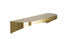 Bradley 7B2-0051896-BR Shelf, Stainless Satin, 20 Gauge-w/Hooks, 5 X 18 Brushed Brass Sparrow Supply