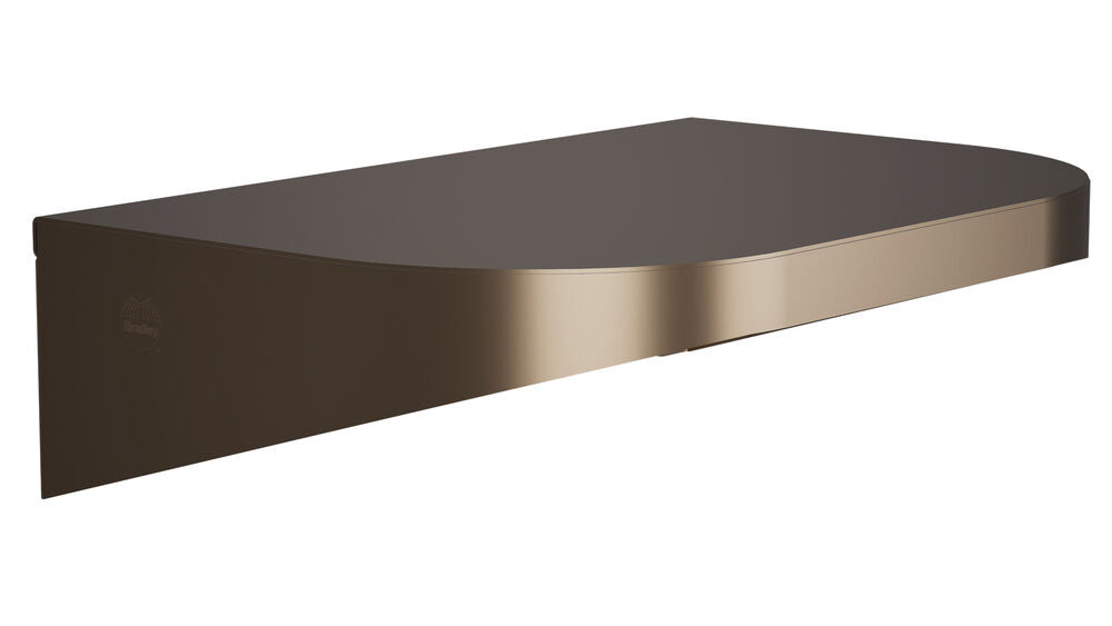 Bradley 7B2-0081200-BZ Shelf, Stainless Satin, 20 Gauge, 8 X 12 Brushed Bronze Sparrow Supply