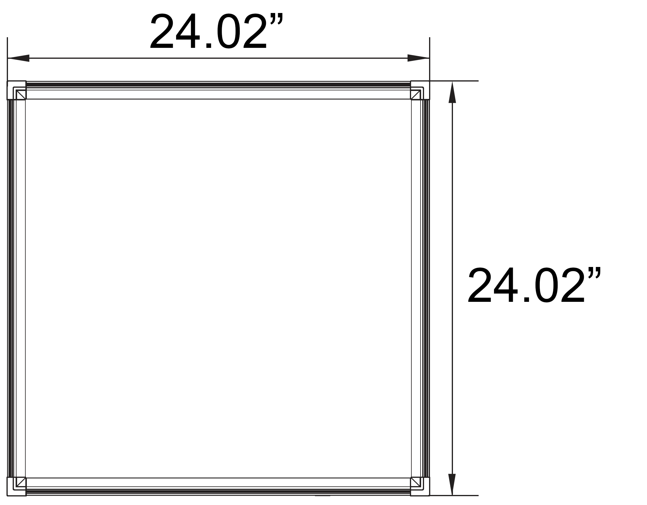 8022 FX LED Flat Panel – 2x2 Dual 3-Way Switchable Power & CCT for Commercial Interior Lighting Sparrow Supply