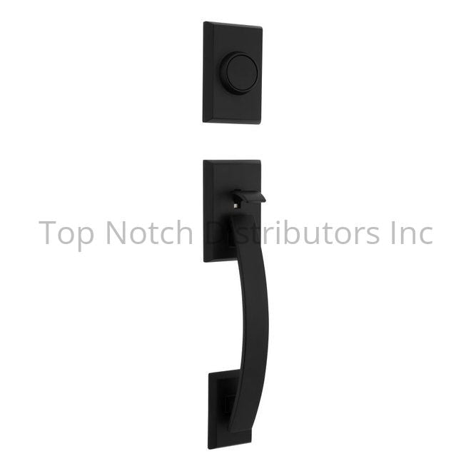 Kwikset 802TVHLIP-514 Tavaris Dummy Exterior Handleset Matte Black ... Sparrow Supply