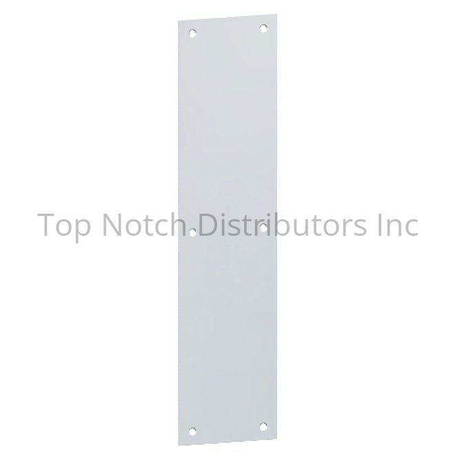 Hager 80S3123 3" x 12" Square Corner Beveled Push Plate Bright Bras... Sparrow Supply