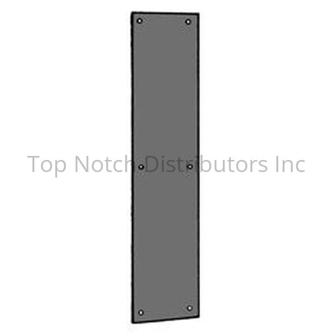 Ives 820010315 3-1/2" x 15" Push Plate Satin Bronze Antique Brass Sparrow Supply