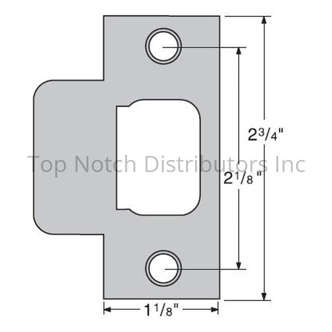 Kwikset 84632-005 Deadbolt T Strike Satin Nickel Antique Brass Sparrow Supply