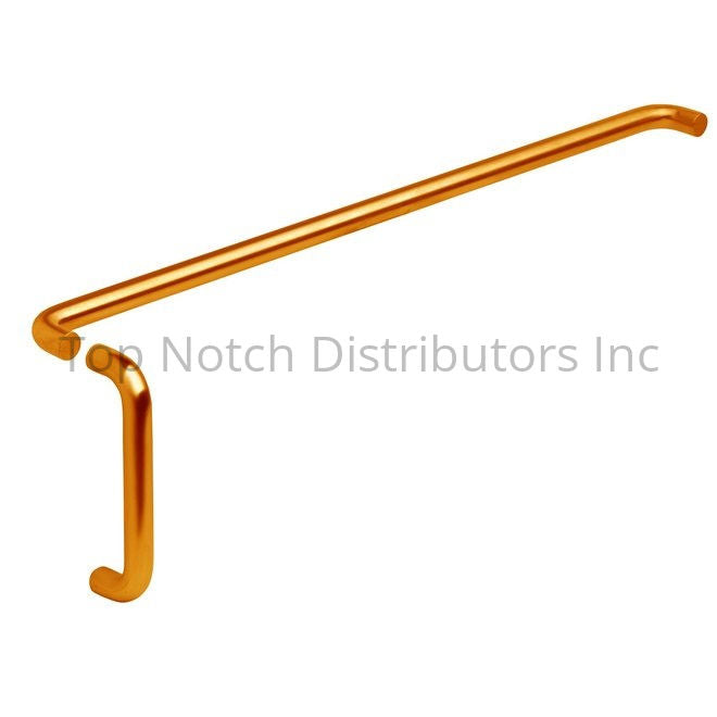 Ives 9103EZHD28010 28" Push Bar and 10" Pull Combo; 1" Round and 2-... Sparrow Supply