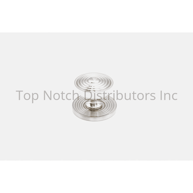 SCHAUB 967M-PN 1" Grooved Sonata Cabinet Knob with Backplate Polish... Sparrow Supply