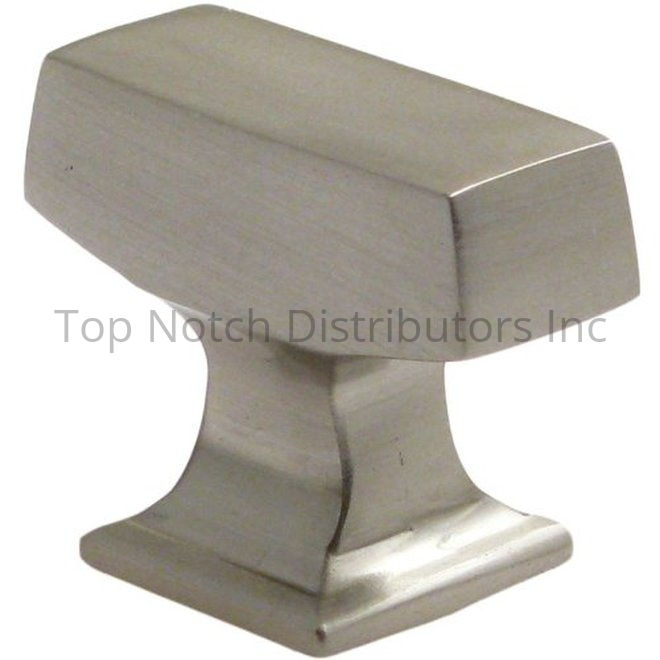 Rusticware 999SN 1-3/8" Modern Rectangular Cabinet Knob Satin Nickel Sparrow Supply