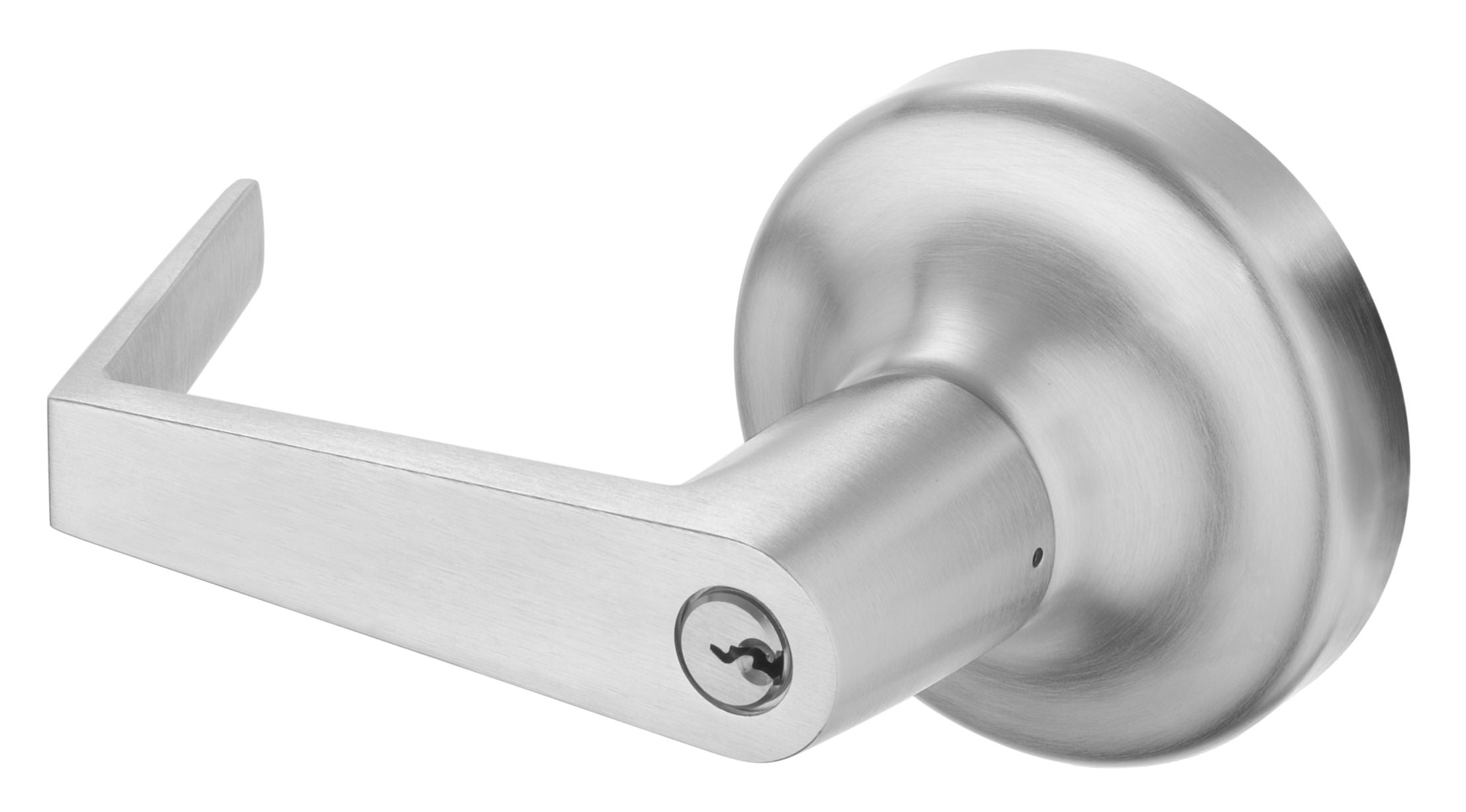 ASSA Abloy Accentra AU446F626 Augusta Key in Lever Classroom Rose Exit Device Trim US26D (626) Satin Chrome Finish Sparrow Supply