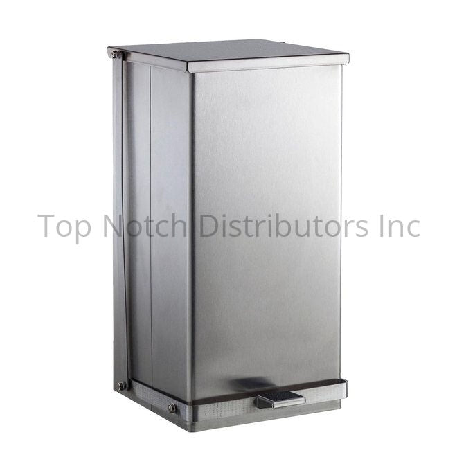 Bobrick B221216 Foot Operated 12 Gallon Waste Receptacle Satin Stai... Sparrow Supply