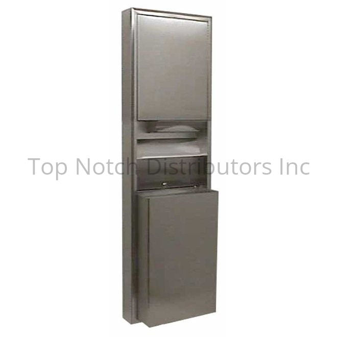 Bobrick B3949 Surface Mounted Convertible Paper Towel Dispenser / W... Sparrow Supply