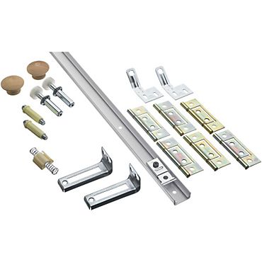 Best Hinges BF300048 30 lb. Bifold Retail Set for 48” Opening # S402-044 White Finish Sparrow Supply