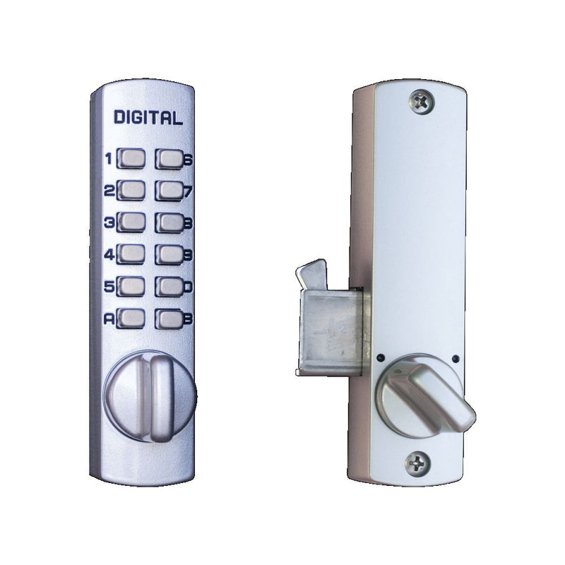 Lockey C150 Mechanical Pushbutton Locksets - Satin Chrome Sparrow Supply
