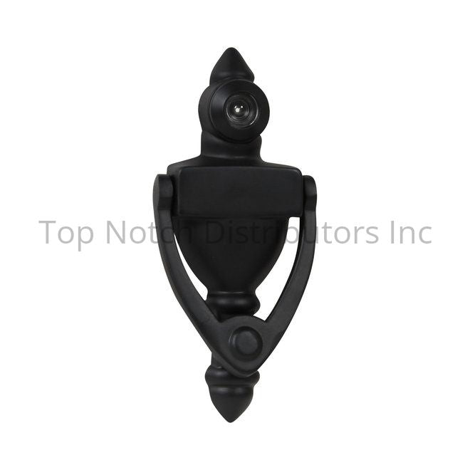 PAMEX DD01K160BL 4" High Door Knocker with 160 Degree Viewer Matte ... Sparrow Supply