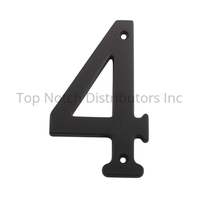 PAMEX DD074S4OB 4" Heavy Duty House Number # 4 Oil Rubbed Bronze Sparrow Supply