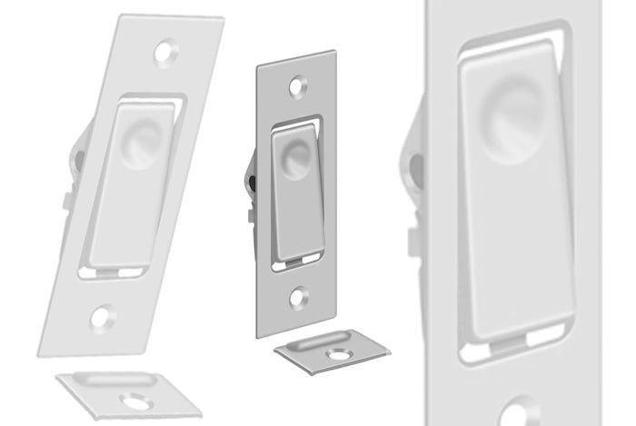 Deltana PDB42U Flush Pulls - Satin Chrome Sparrow Supply