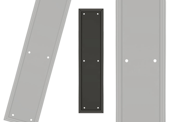 Deltana PP2280 Push Plates - Oil Rubbed Bronze Sparrow Supply