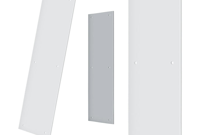Deltana PP3515U Push Plates - Satin Chrome Sparrow Supply