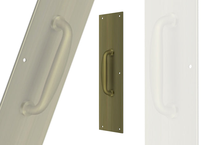 Deltana PPH55U5 Push Plates - Antique Brass Sparrow Supply