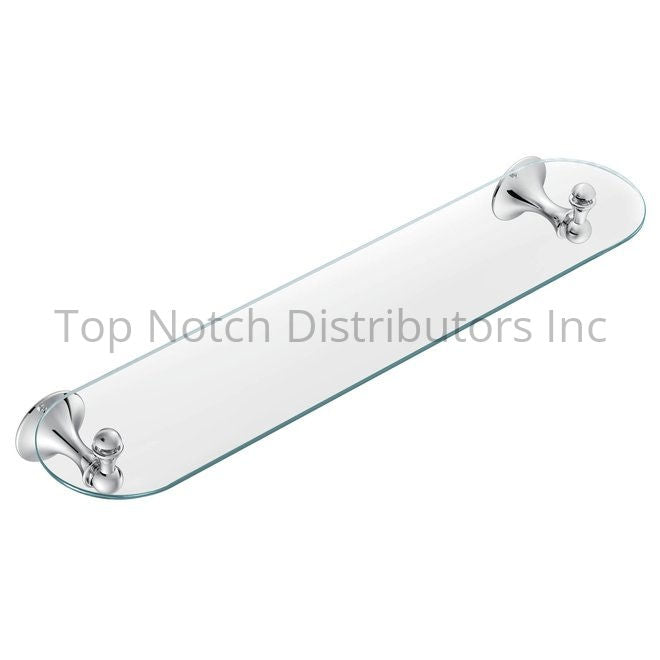Moen DN7790CH Lounge Glass Vanity Shelf Bright Chrome Sparrow Supply