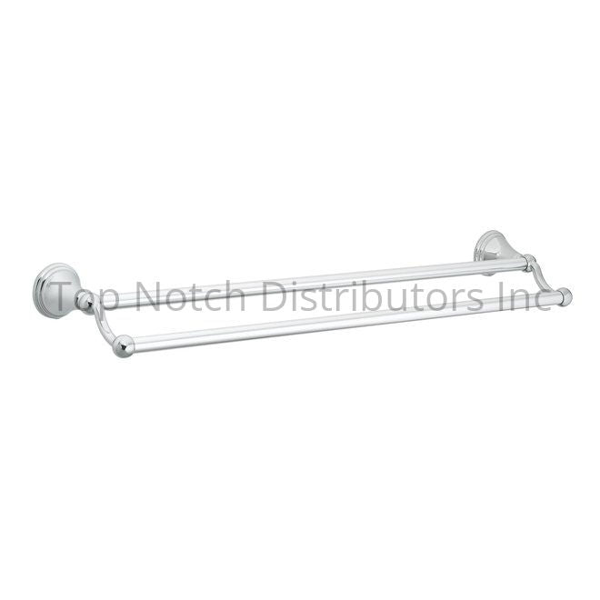 Moen DN8422CH Preston 24" Double Towel Bar Bright Chrome Sparrow Supply