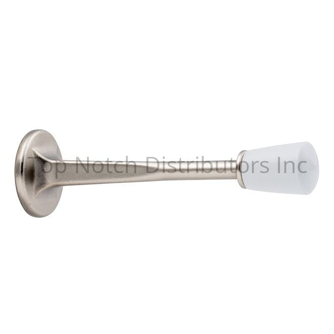 GEO DS318C-SN 3-1/8" Cast Door Stop Satin Nickel Sparrow Supply