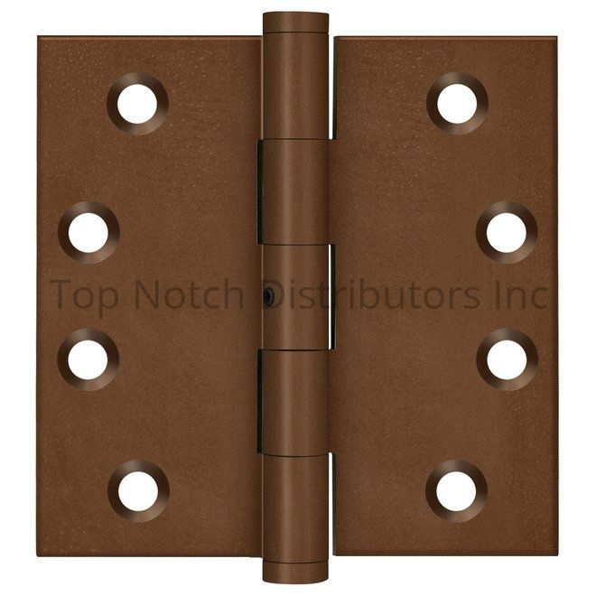 Deltana DSB4N10BR 4" x 4" Square Hinge; Bronze Rust Sparrow Supply