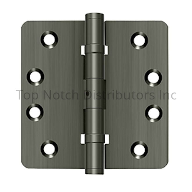 Deltana DSB4R4NB15A Pair of 4" x 4" x 1/4" Ball Bearing Radius Hing... Sparrow Supply