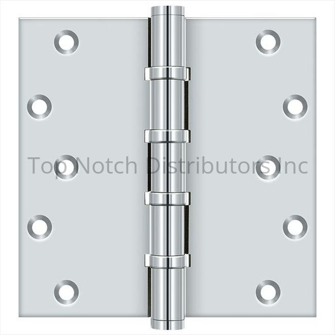 Deltana DSB66BB26 6" X 6" Square Ball Bearing Hinge; Bright Chrome ... Sparrow Supply